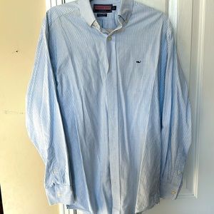 Vineyard Vines by Shep & lan Classic Fit Tucker Shirt Blue & White stripes, M